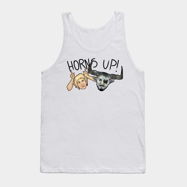 Horns Up Tank Top by georgiagoddard